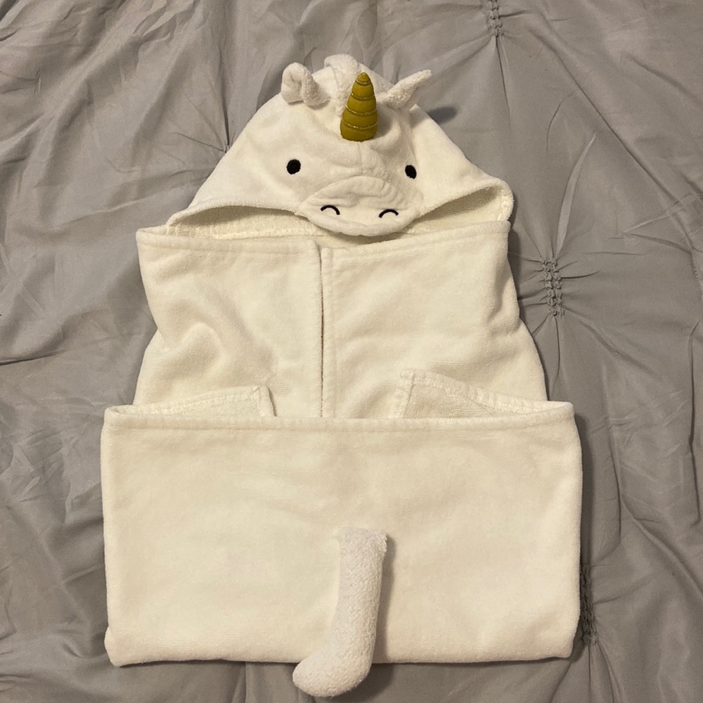 Unicorn newborn towel